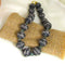Black Bi-cone Beaded Necklace