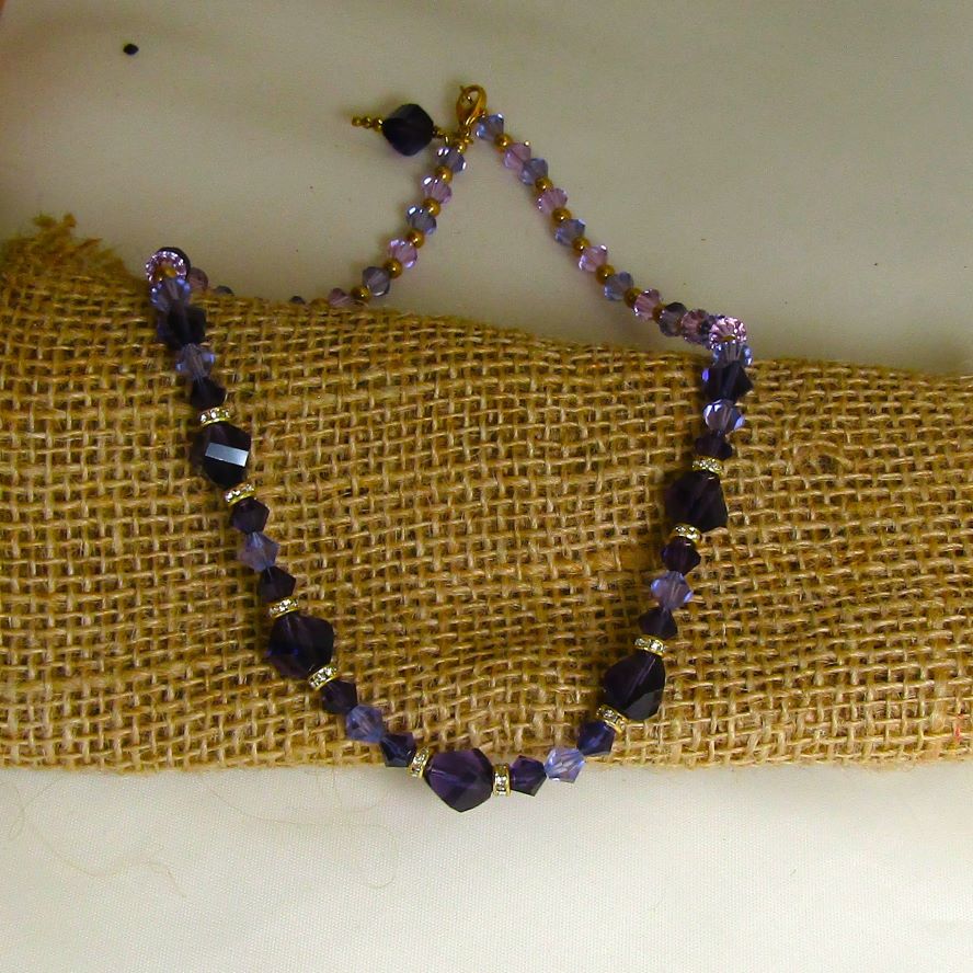 Purple Crystal Necklace