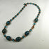 Necklace in Turquoise Ceramic Czech Crystal
