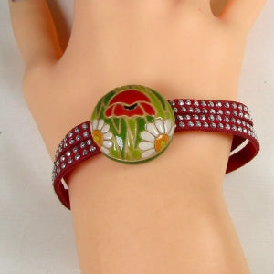 Fair Trade Bead & Leather Bracelet