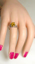 Sterling Silver Citrine Woman's Ring Size 7