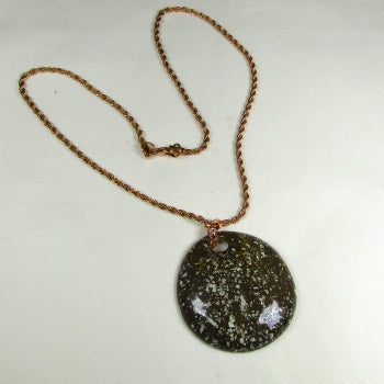 Bold Round Brown Fair Trade Pendant Necklace