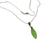 green sea glass pendant necklace