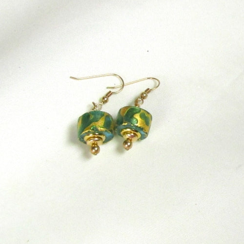 designer Earrings green