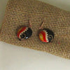 black & red Artisan Bead Earrings