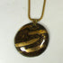 Large Pendant Necklace Fair Trade Kazuri Pendant On Gold Chain