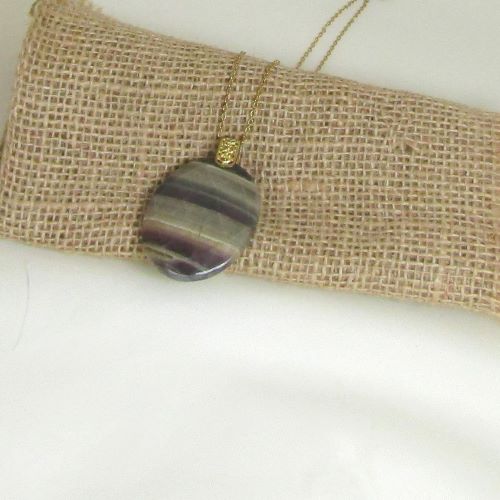 Bold Brown Gemstone Pendant Necklace