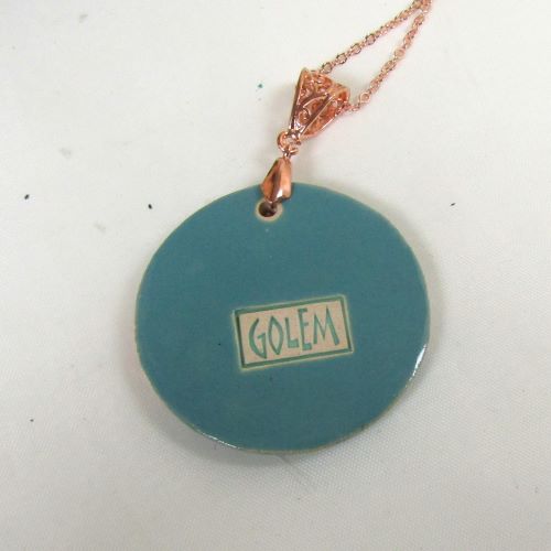 Turquoise Floral Artisan Bead Pendant Necklace