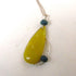 Serpentine New Jade Wire Wrapped Pendant Necklace