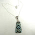 Aqua & Black Artisan Pendant Necklace