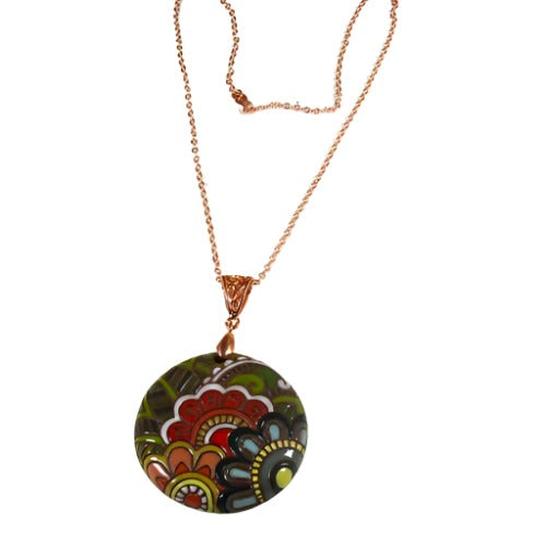 Floral Handmade Pendant Necklace