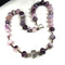 Purple Agate Beaded Necklace