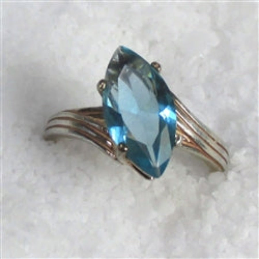 Buy Blue Topaz Marquise Cut Ring