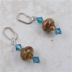 Handmade Lagoon Artisan Bead Earrings - VP's Jewelry