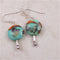 Tropical Sea Aqua Green Handmade Glass Bead Earrings - VP's Jewelry