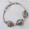 Pink Handmade Artisan Bead Bangle Bracelet - VP's Jewelry