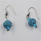 Aqua Blue Handmade Artisan Bead Earrings - VP's Jewelry