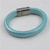 Aqua Regaliz Leather Cord Bracelet for a Woman - VP's Jewelry 