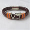 Virginia Tech Maroon Leather Bracelet for a Woman - VP's Jewelry