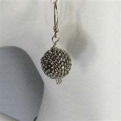 Silver Bead Ball Elegant Earrings - VP's Jewelry