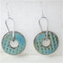 Aqua Artisan Handmade Earrings Raku Glaze - VP's Jewelry