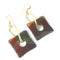 Artisan Handmade Dangle Earrings Multi Luster Raku Glaze - VP's Jewelry