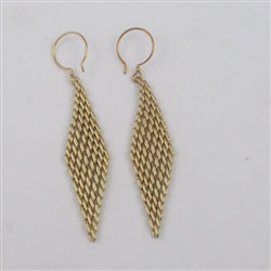 Mesh Gold Earrings - VP's Jewelry