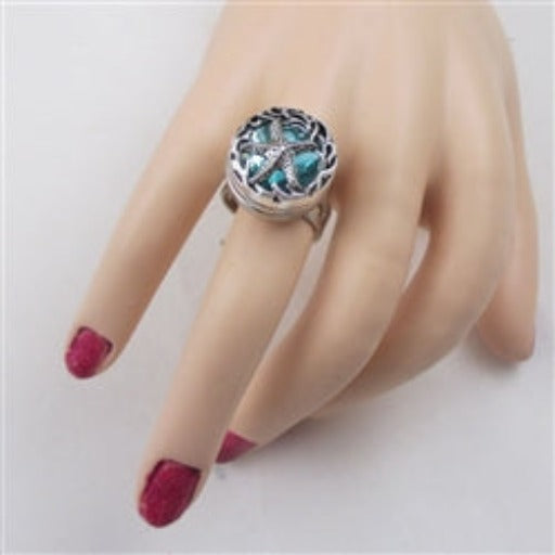Bold Starfish Adjustable Ring - VP's Jewelry