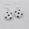 White & Black Kazuri Earrings Fair Trade Bead Drop Earrings - VP's Jewelry