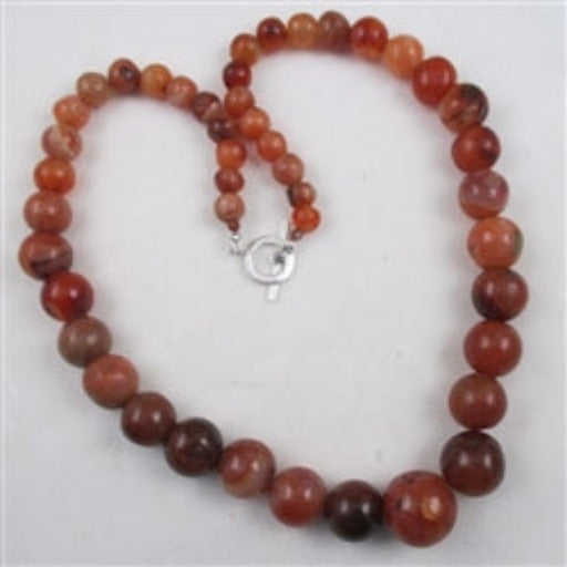 Carnelian Gemstone Beaded Necklace - VP's Jewelry