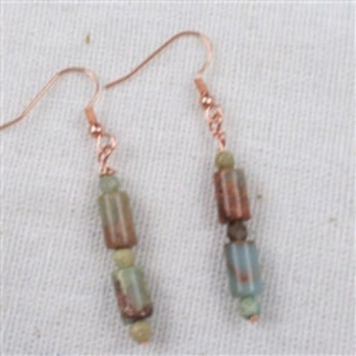 Buy aqua jasper gemstone earring