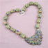 Designer Rainbow Matrix Turquoise Bib Necklace - VP's Jewelry