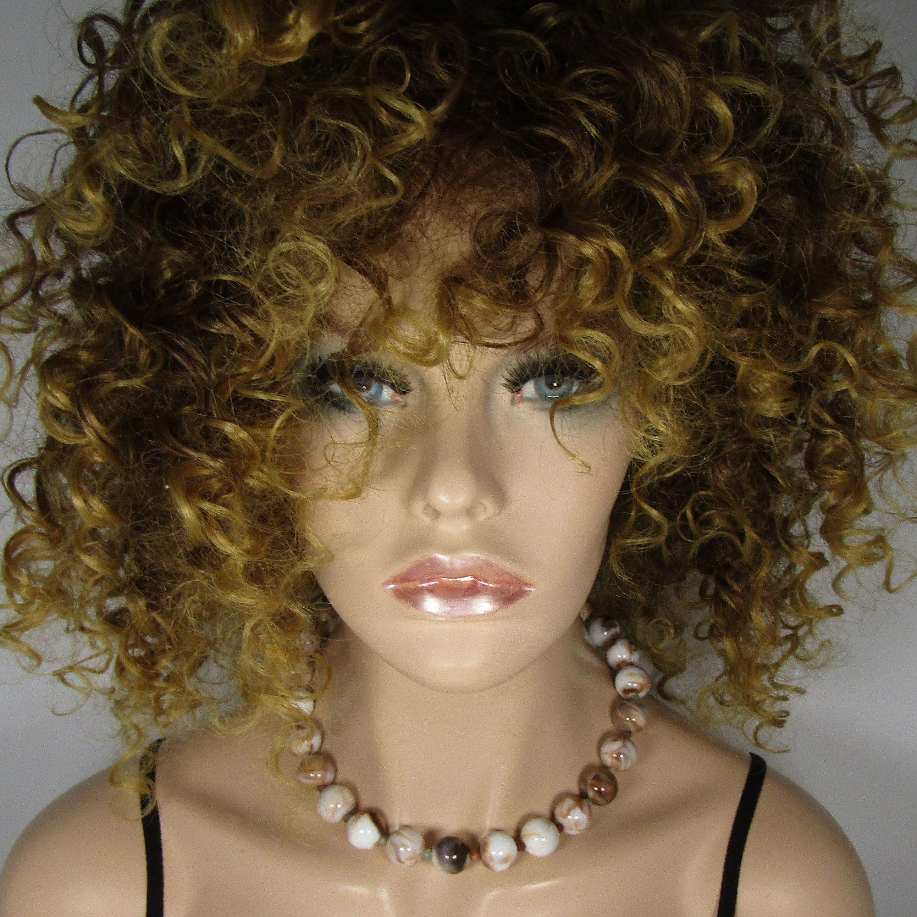 Classic Brown & Cream Beaded Necklace  - VP's Jewelry