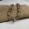 Green Jade, Amethyst and Handmade Lampwork Bead Necklace - VP's Jewelry