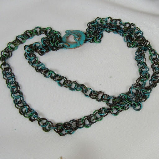 Fern Patina Copper Double Strand Necklace - VP's Jewelry