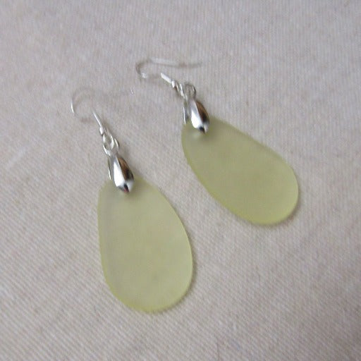 Big Sea Glass Earrings - VP's Jewelry