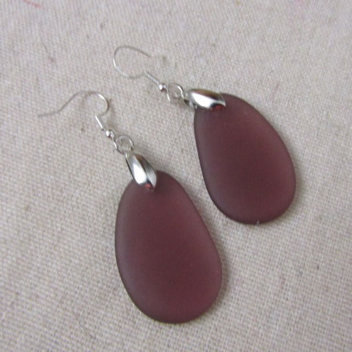 Big Sea Glass Earrings - VP's Jewelry