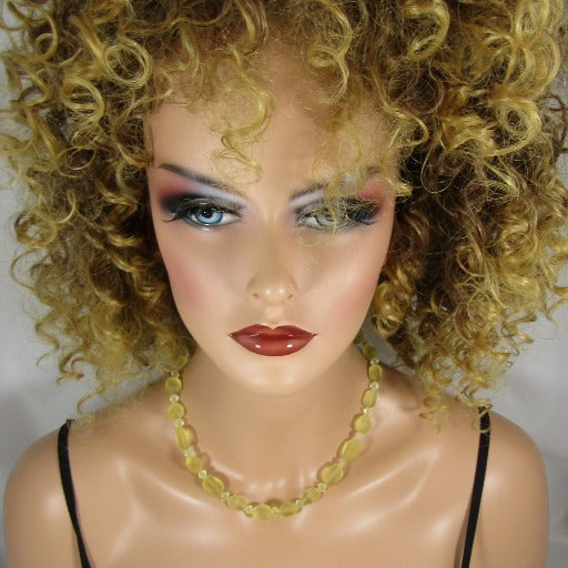 Pale Yellow Sea Glass Necklace - VP's Jewelry