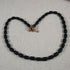 Matte Black Sea Glass Necklace - VP's Jewelry