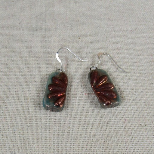 Handmade Artisan Raku Drop Earrings - VP's Jewelry