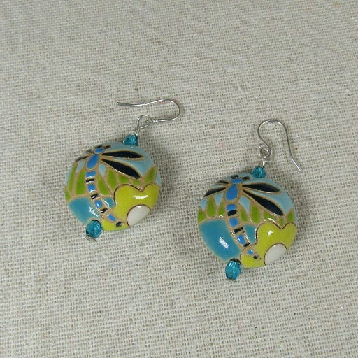 Handmade Artisan Earrings Dragan Fly Design - VP's Jewelry