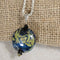 Handmade Artisan Glass Bead Navy Pendant Necklace - VP's Jewelry