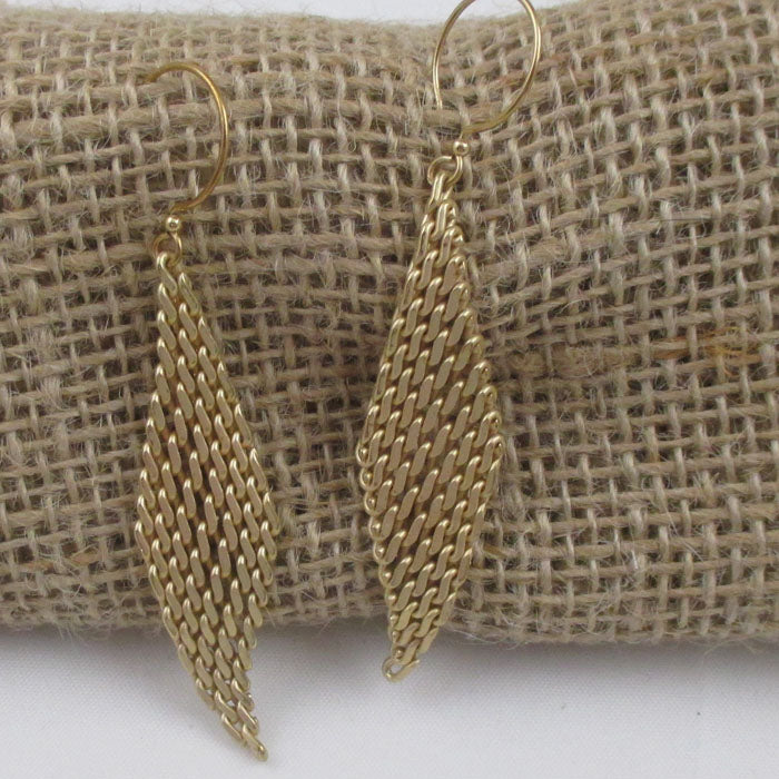 Mesh Gold Earrings - VP's Jewelry
