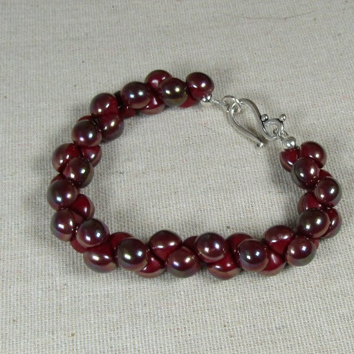 Czech Crystal Teardrop Marron Bracelet - VP's Jewelry