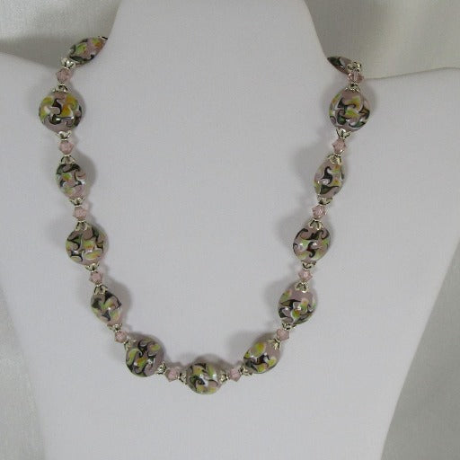 Pink Artisan Bead Handmade Necklace - VP's Jewelry