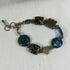 Whimsical Blue and Silver Lampwork Bracelet - VP's Jewelry  