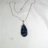Dark Blue Gemstone Pendant Necklace