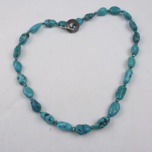 Blue Turquoise Nugget Necklace - VP's Jewelry