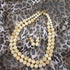 Double Strand Yellow Jade Necklace & Earrings - VP's Jewelry