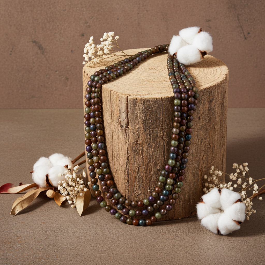 Multi-strand Jasper Gemstone Necklace